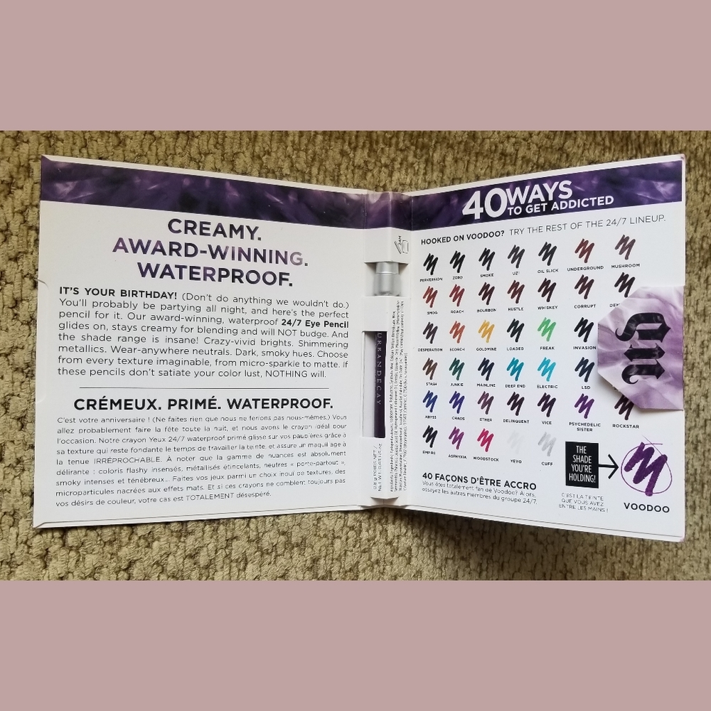 Urban Decay eyeliner pencil in voodoo (purple)